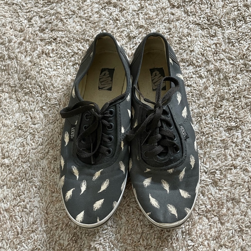Vans Feather Print Lace-Up Sneakers